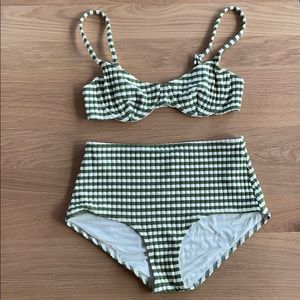 Solid & Striped high waist bikini set